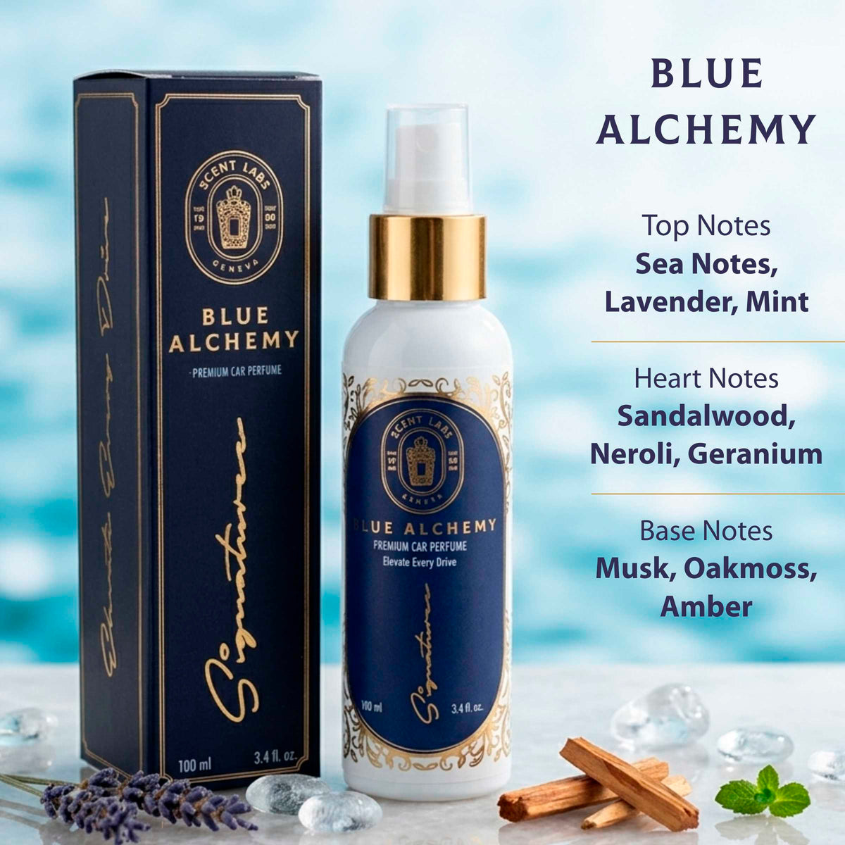 Blue Alchemy Car Air Freshener